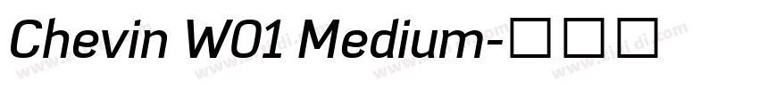 Chevin W01 Medium字体转换
